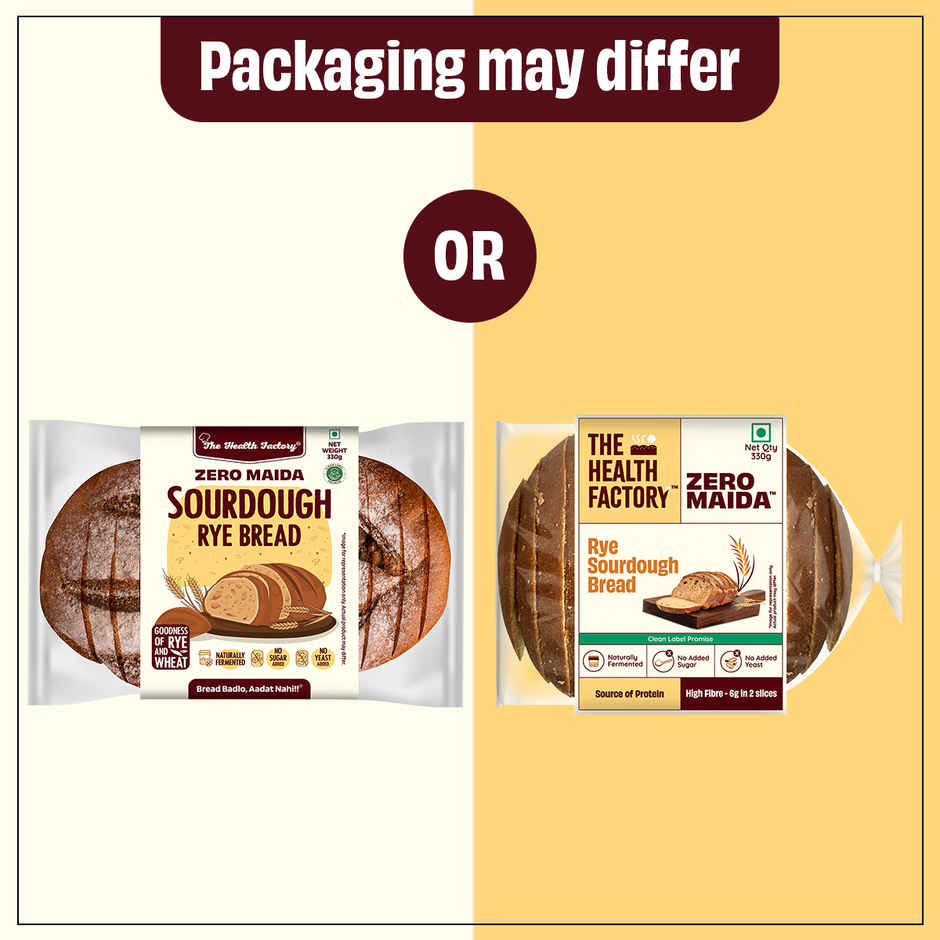 The Health Factory Zero Maida Rye Sourdough | Clean Label