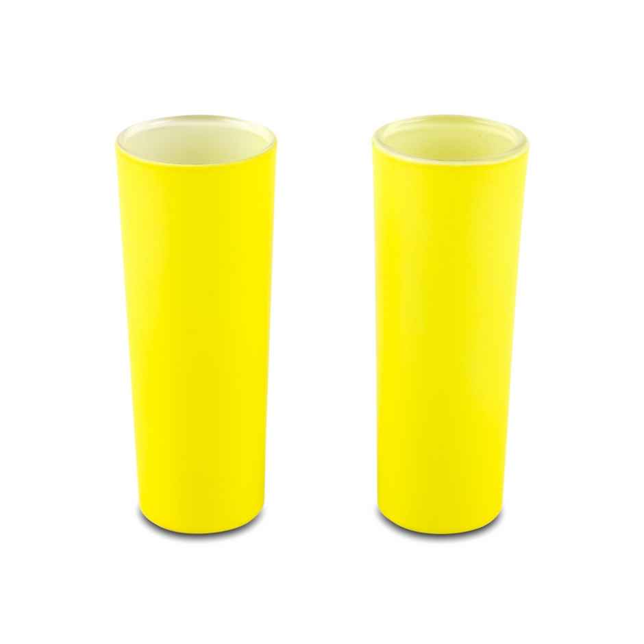 Bright Yellow Tequila Shot Glasses | Set of 2 | Bar Box