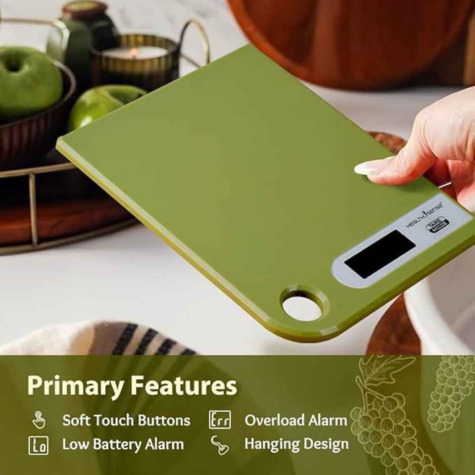 Healthsense Weight Machine For Kitchen,Food Weighing Scale, Chef Mate Ks30