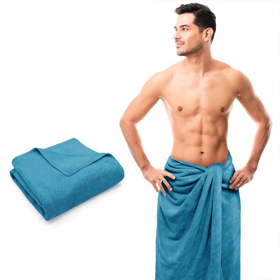 Sassoon Microfiber Large Bath Towel | Teal | 70x145 cm