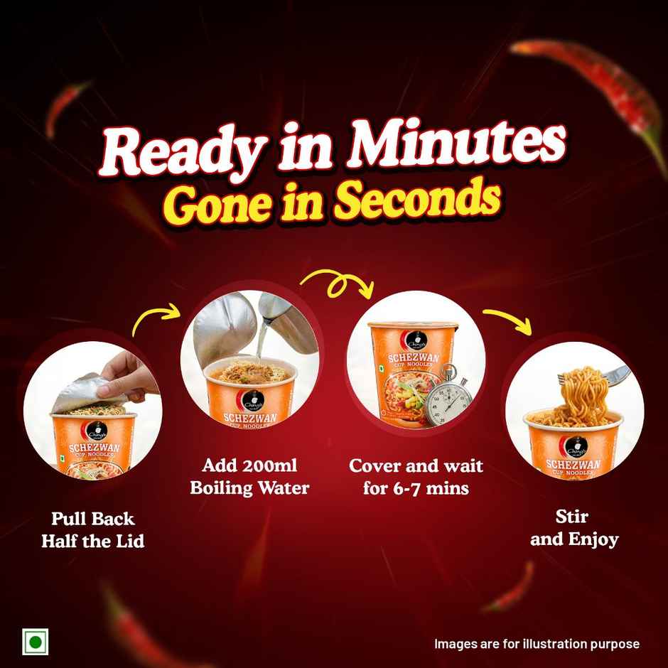 Ching's Secret Schezwan Cup Noodles | Ready in 6-7 minutes | Easy to Make | Pre-Seasoned Noodles