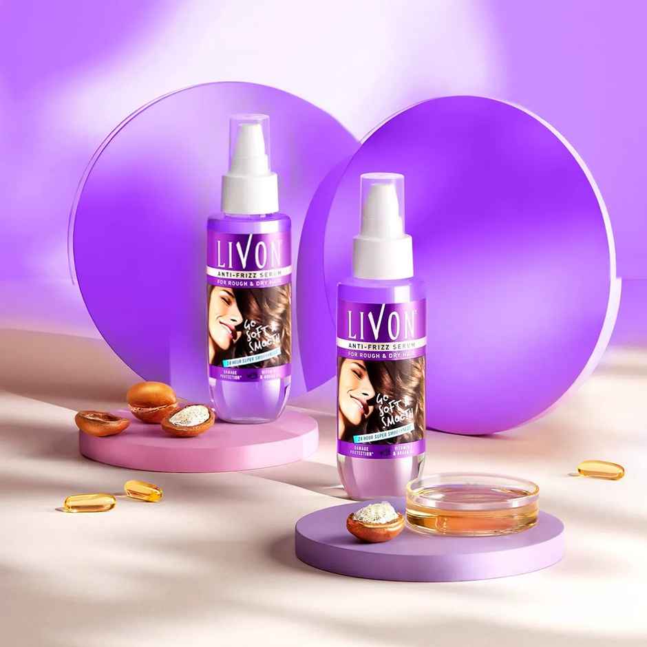 Livon Anti Frizz Hair Serum For Rough & Dry Hair