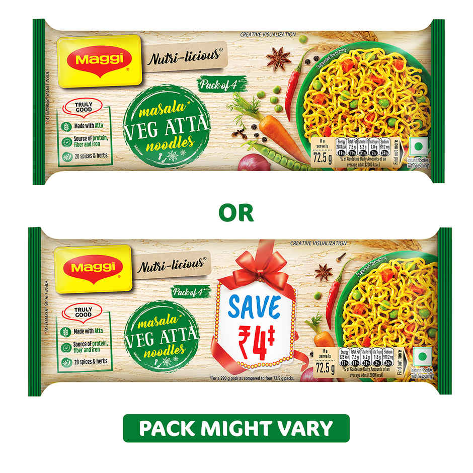 Maggi Nutri-Licious Masala Veg Atta Noodles Combo