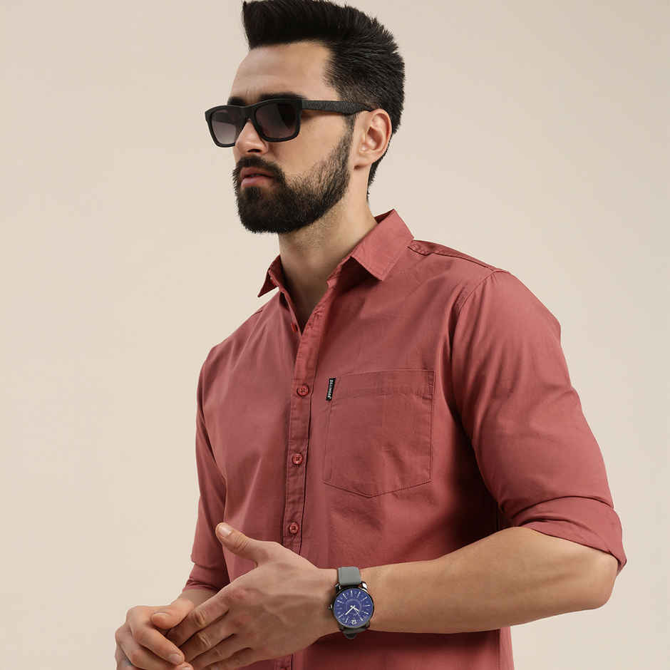 Dillinger Men's Shirt | DLMSRT001WRS | Withered Rose - S