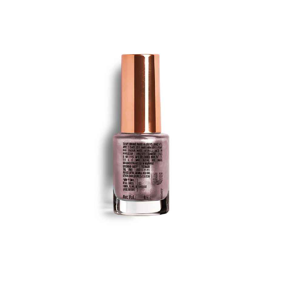 Lakme Ultimate Glam Chrome Nail Paint | Metallic Finish, Quick Dry Formula | Dusty Rose