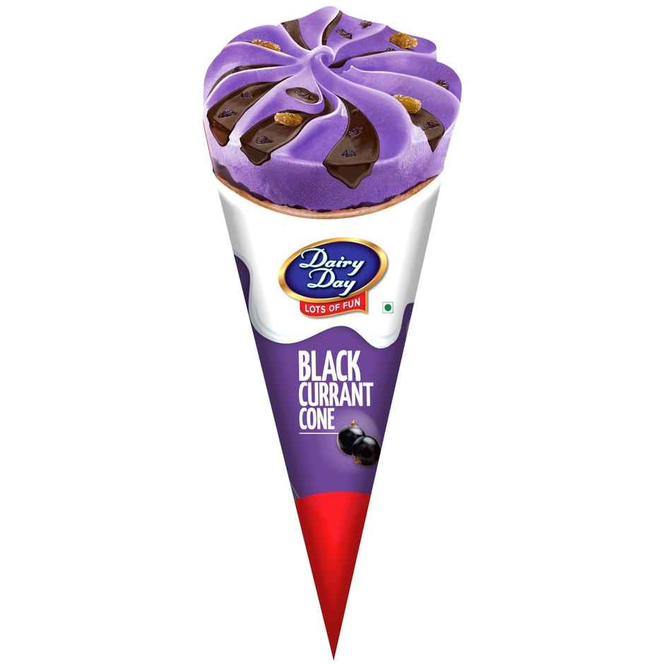 Dairy Day Blackcurrant Ice Cream Cone | Fruity & Creamy