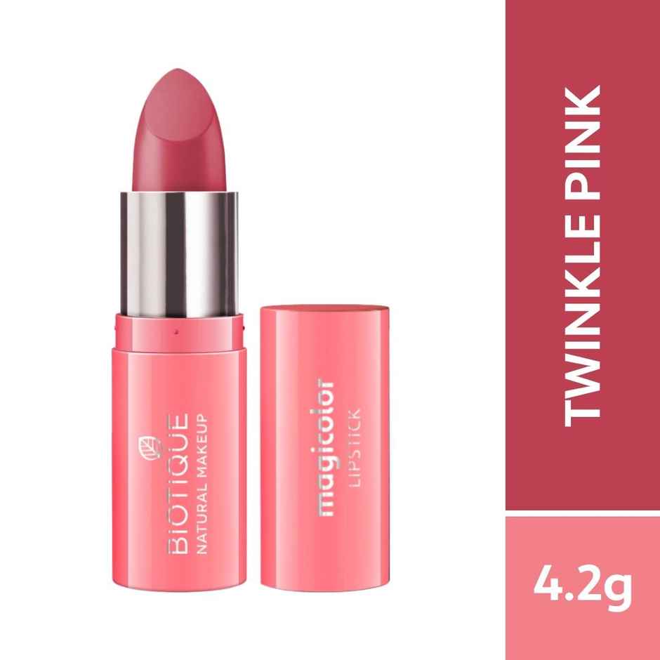 Biotique COL0166 Lipstick - Twinkle Pink | Smudge Proof