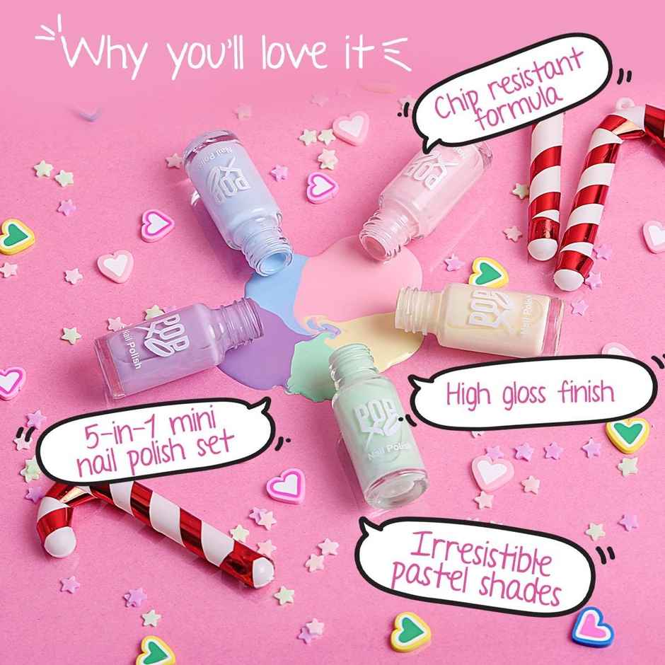 Myglamm Popxo Makeup Collection Mini Kit Nail Paint - Dreamin