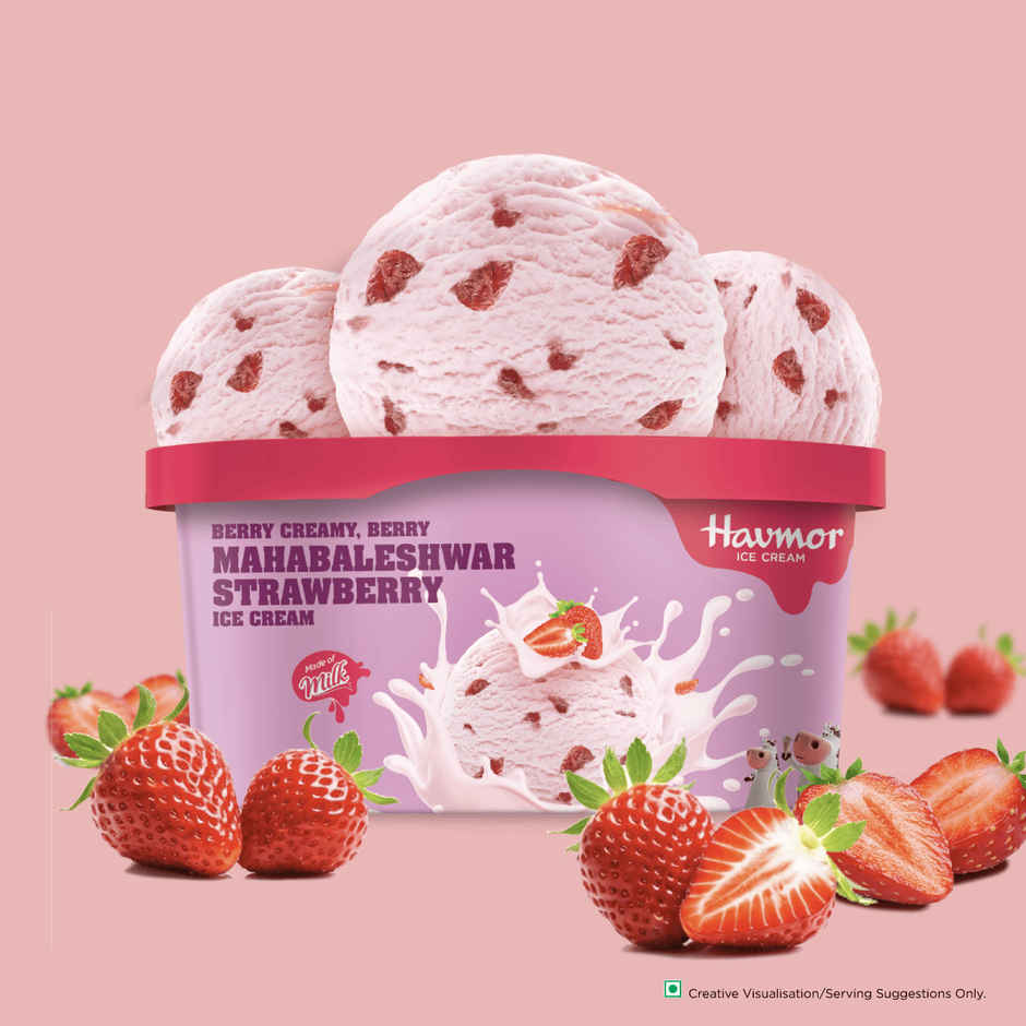 Havmor Mahabaleshwar Strawberry 500 Ml Tub