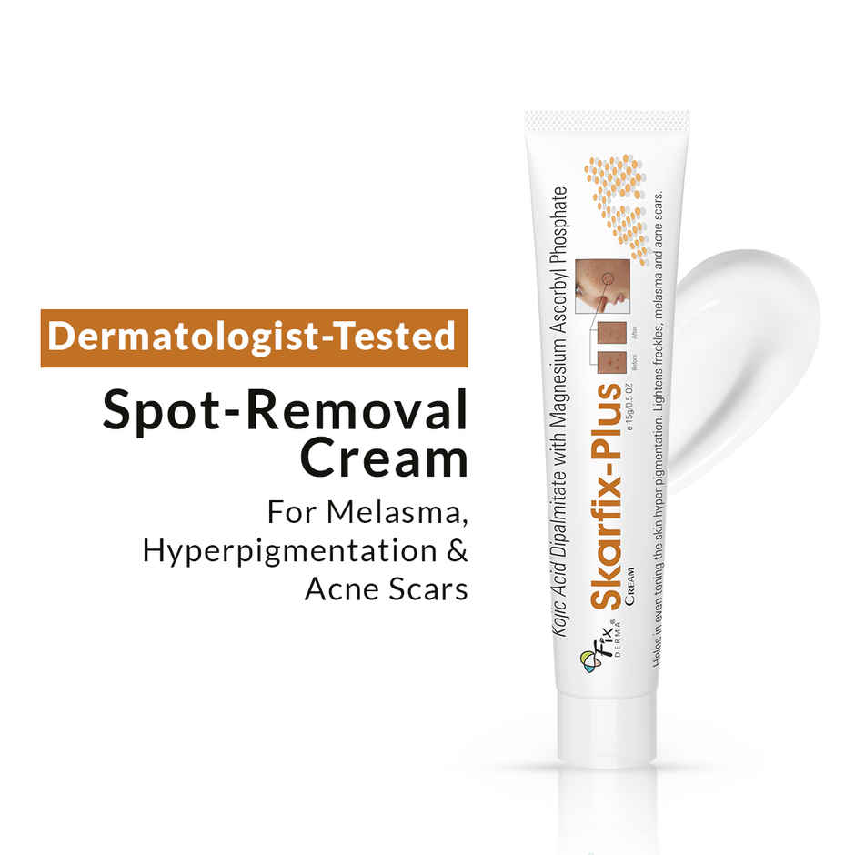 Fixderma Skarfix-Plus Cream with Kojic Acid for Hyperpigmentation, Melasma & Acne Scars
