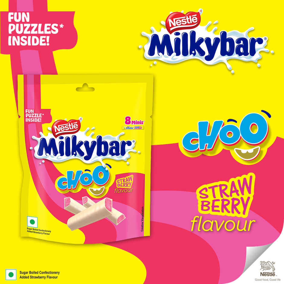 Nestle Milkybar Choo Strawberry Sharebag Chocolate