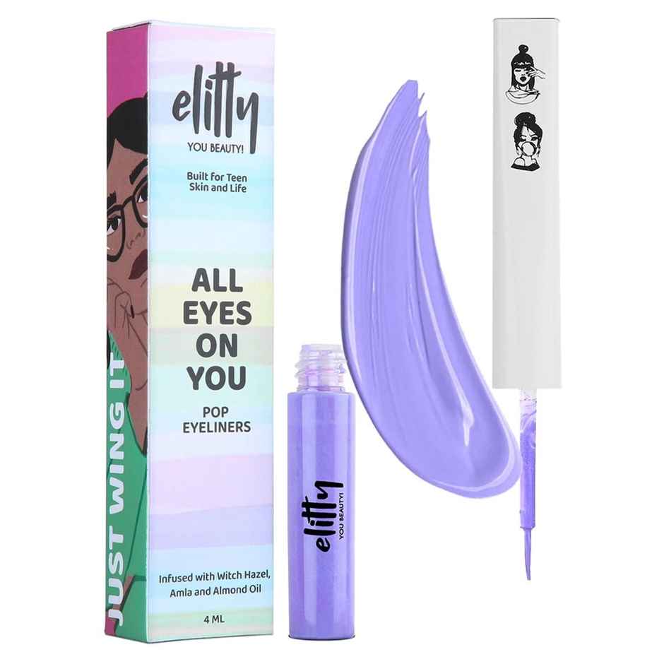 Elitty Lilac Purple Matte Waterproof Liquid Eyeliner (Lilac Dreams)