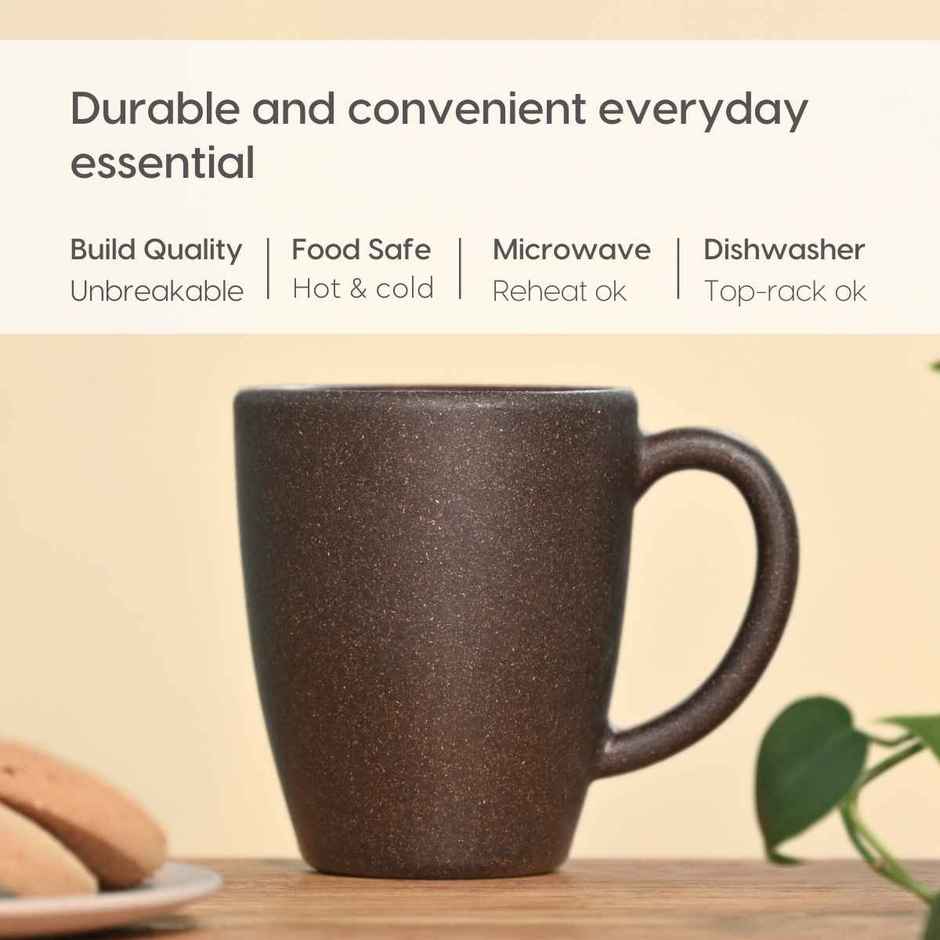 Eha Earth Friendly Classic Coffee Mug | 300 ml | Made with Coffee Husk Biocomposite