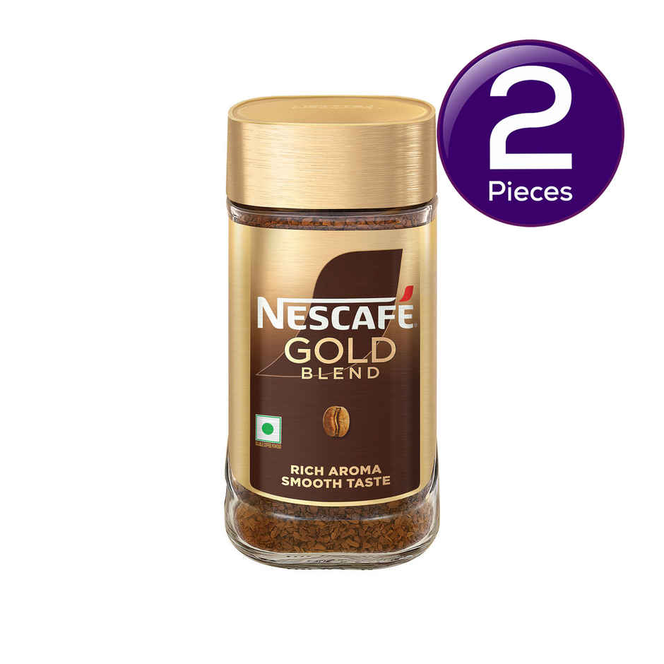 Nescafe Gold Blend Rich and Smooth Arabica and Robusta Instant Coffee Combo