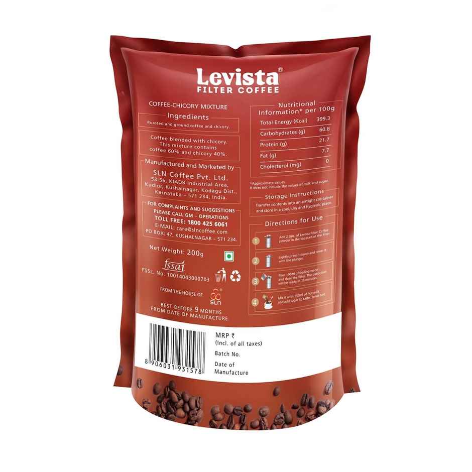 Levista Roast & Ground Filter Coffee 60:40