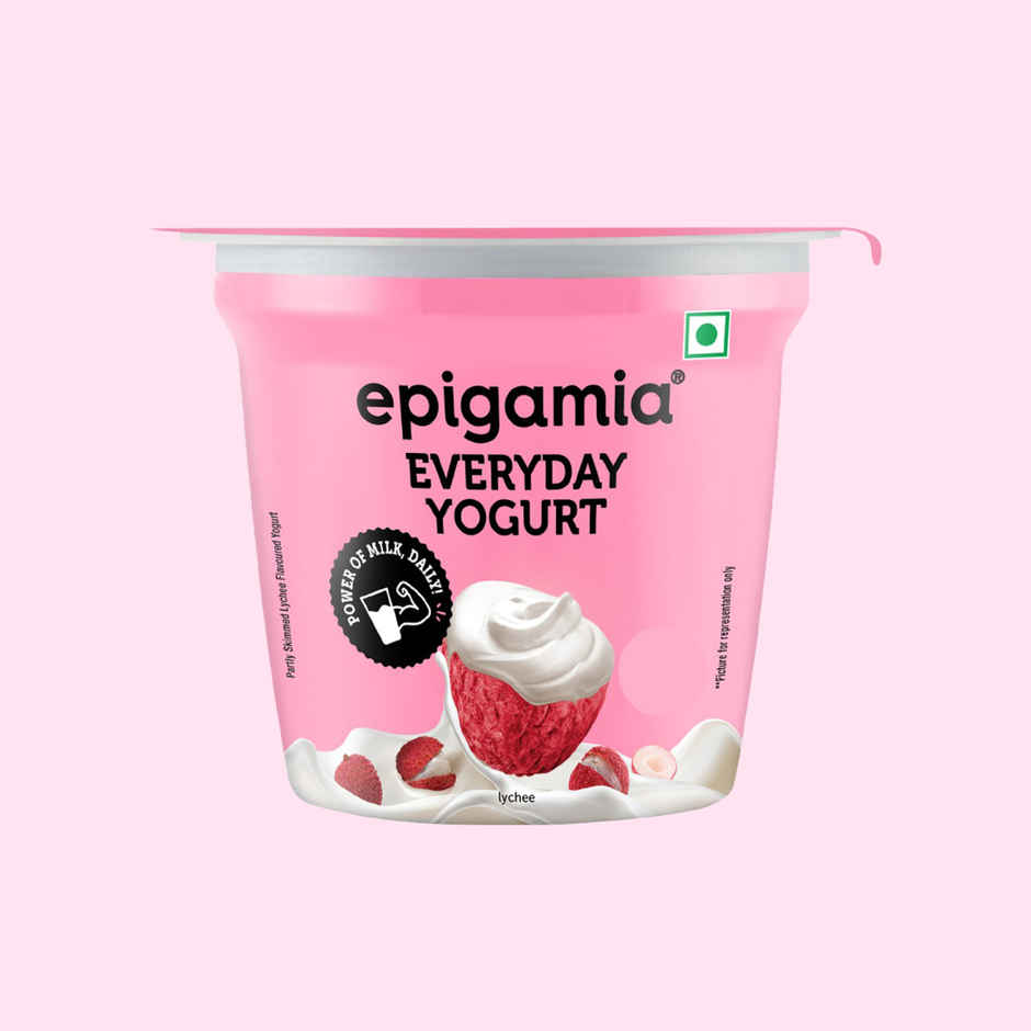 Epigamia Lychee Flavoured Yogurt