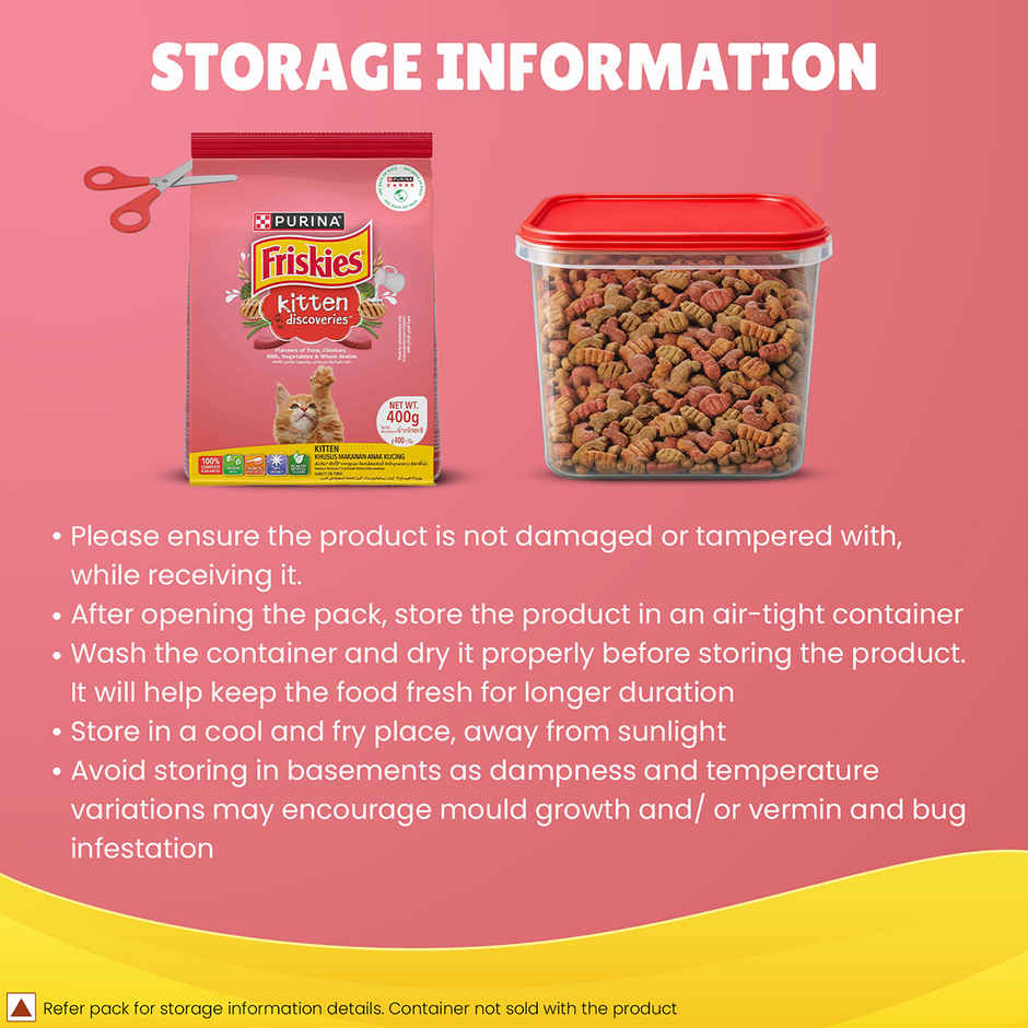 Purina Friskies Kitten Discoveries Baby Cat Food Tuna Chicken Milk Vegetables & Whole Grain Flavours