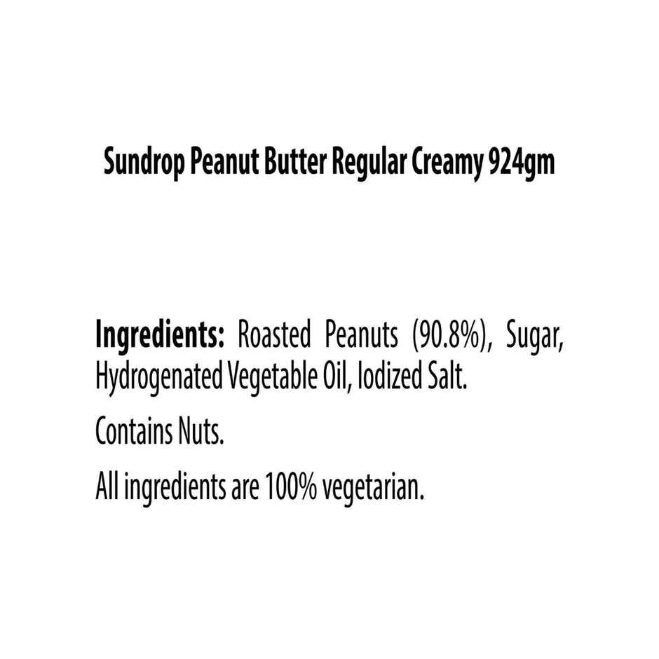 Sundrop Peanut Butter - Creamy Jar