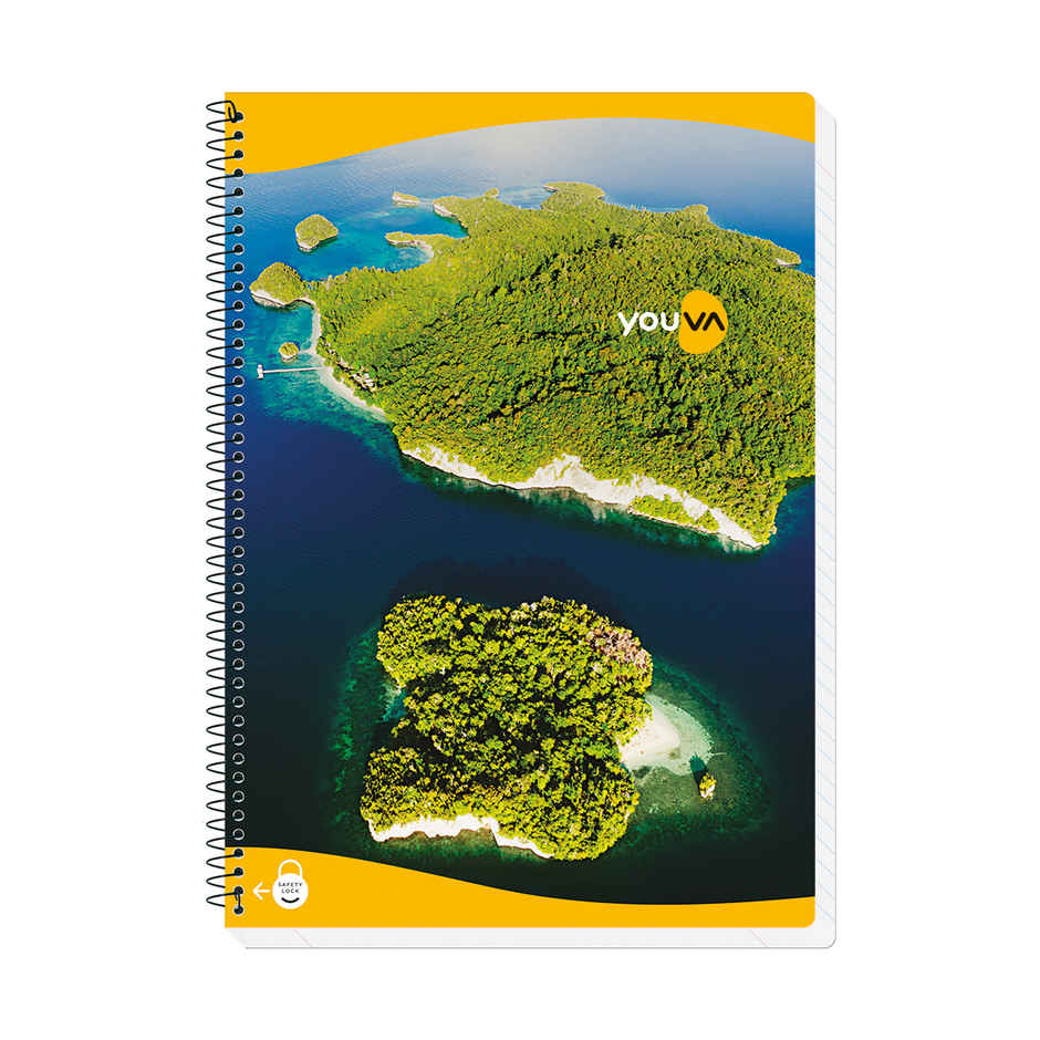 Navneet Youva | Spiral Book fo | A4 Size 21 cm x 29.7 cm | Unruled | 400 Pages (Colour May Vary)