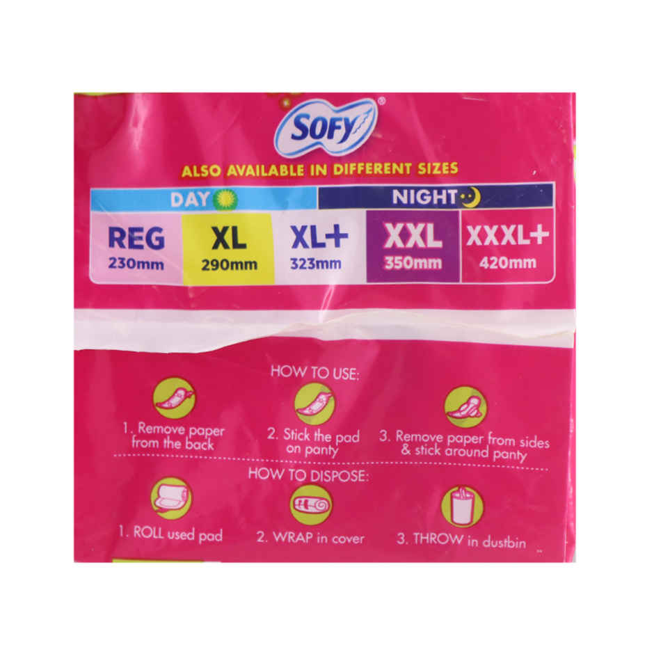 Sofy AntiBacteria XL+ Sanitary Pads |6 Layer Deep Absorption | 323mm