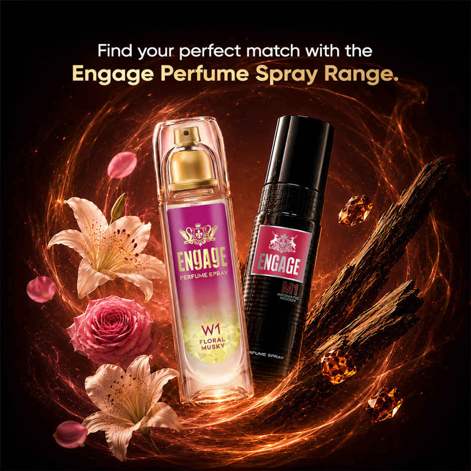 Engage W1 Perfume Spray for Women | Fruity & Floral | 24 hr Freshness | Long Lasting