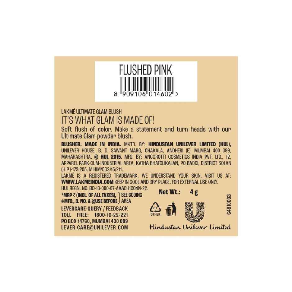 Lakme Face It Blush Flushed Pink B2