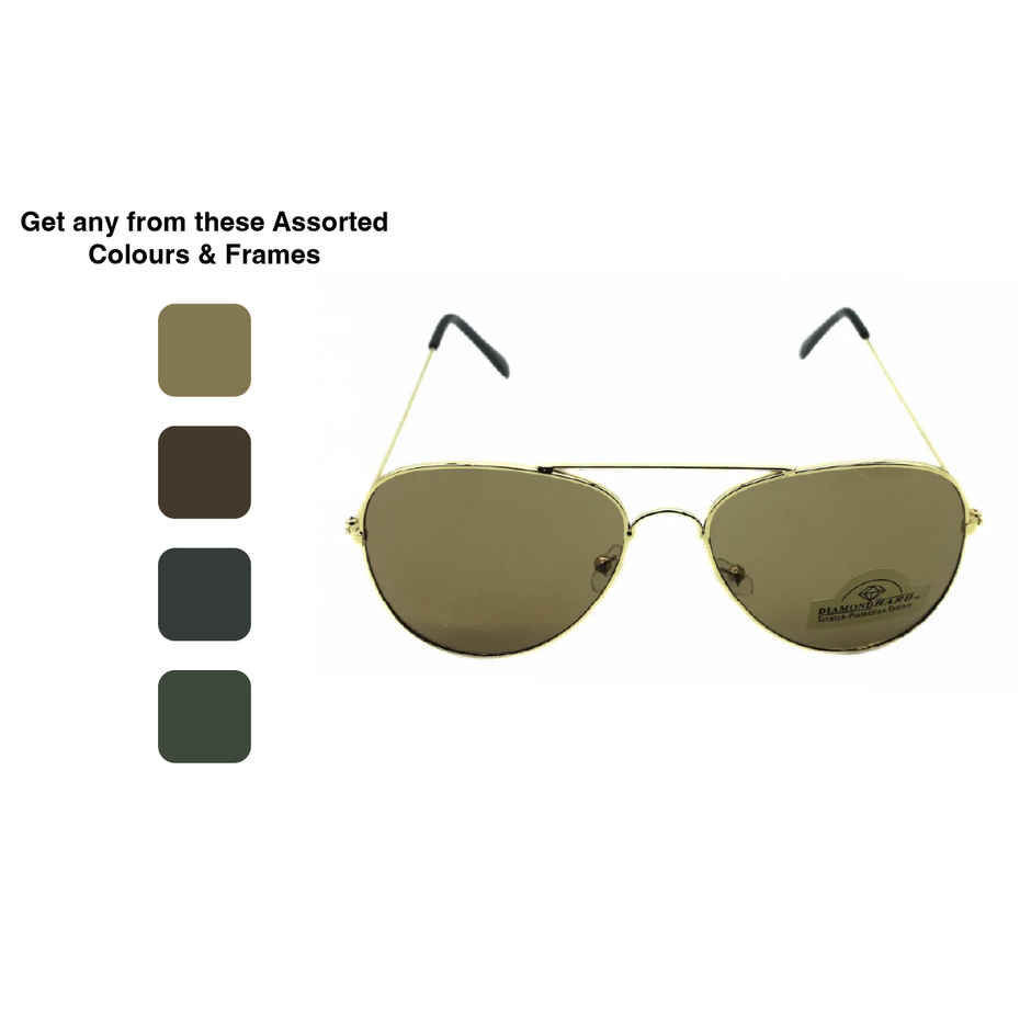 Se7en Unisex Metal Aviator Sunglasses | Assorted - M