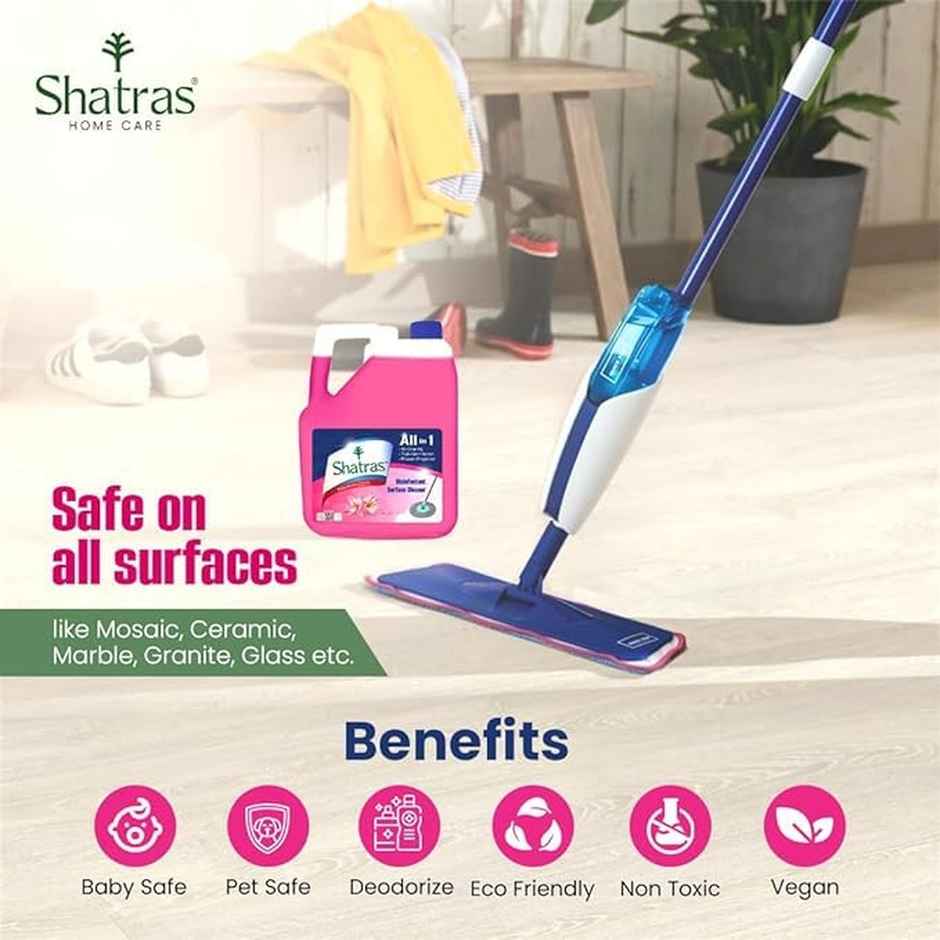 Shatras Citrus & Pink Lily Disinfectant Surface & Floor Cleaner Liquid