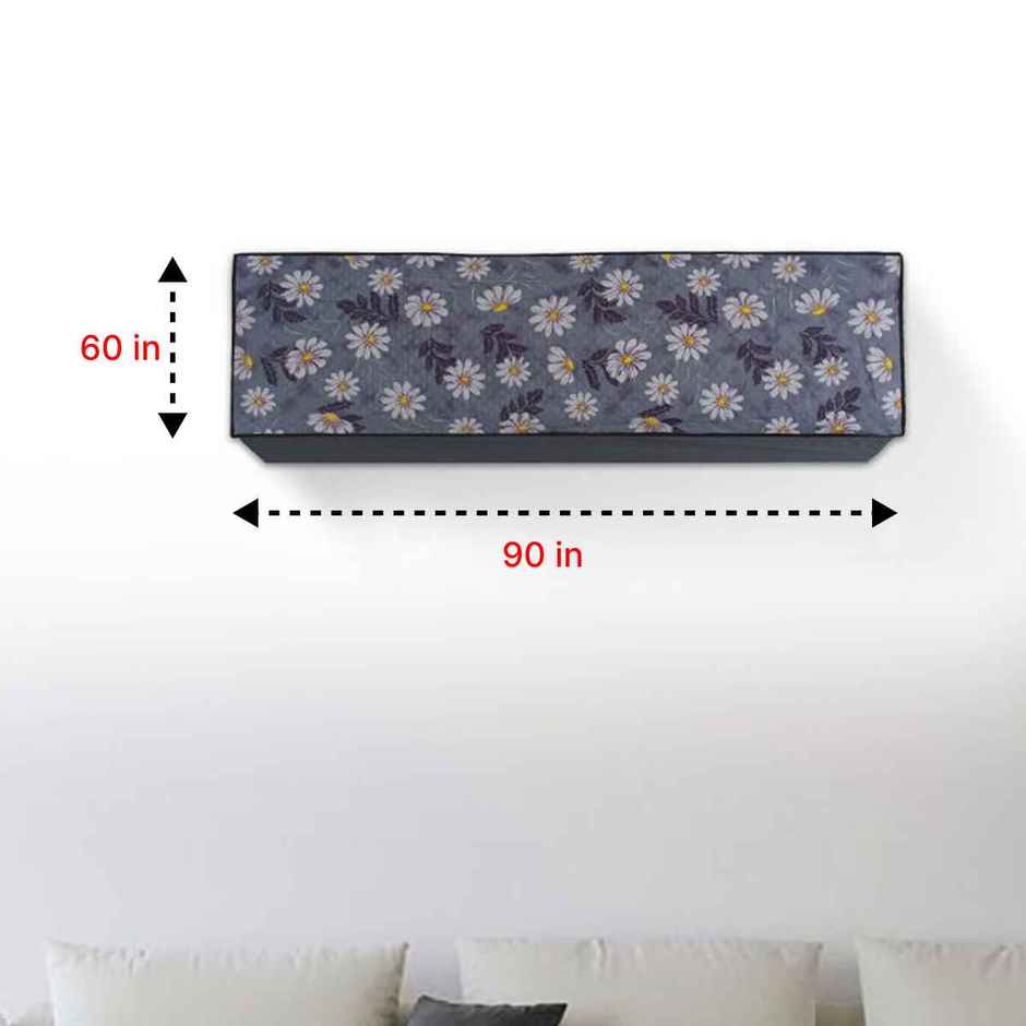 Dream Care Waterproof Printed AC Cover for Split AC 1.5 Ton Indoor Unit | All Weather Cover