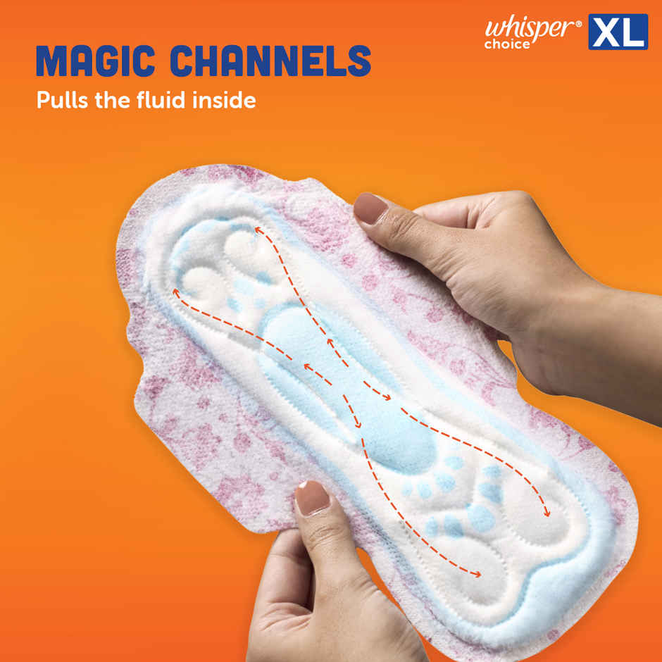 Whisper Choice Sanitary Pads | XL | 36 pcs