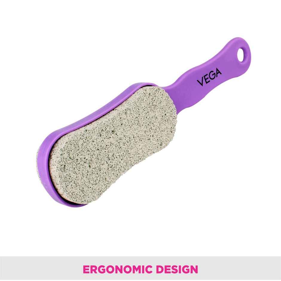 VEGA Double Sided 2 Side Pumice Stone With Handle For Dead Skin & Callus Remover (Pd-24)
