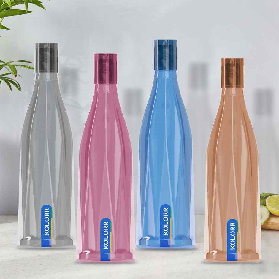 Kolorr Apollo Bottle 1L x 4 | Multicolor ideal for family use
