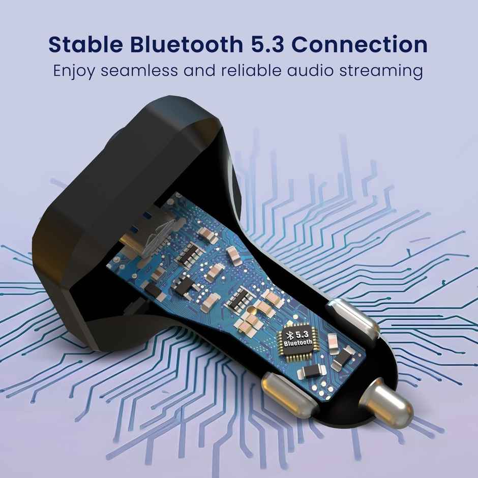 Portronics Auto 10 Plus Car Bluetooth Smart Audio Connector