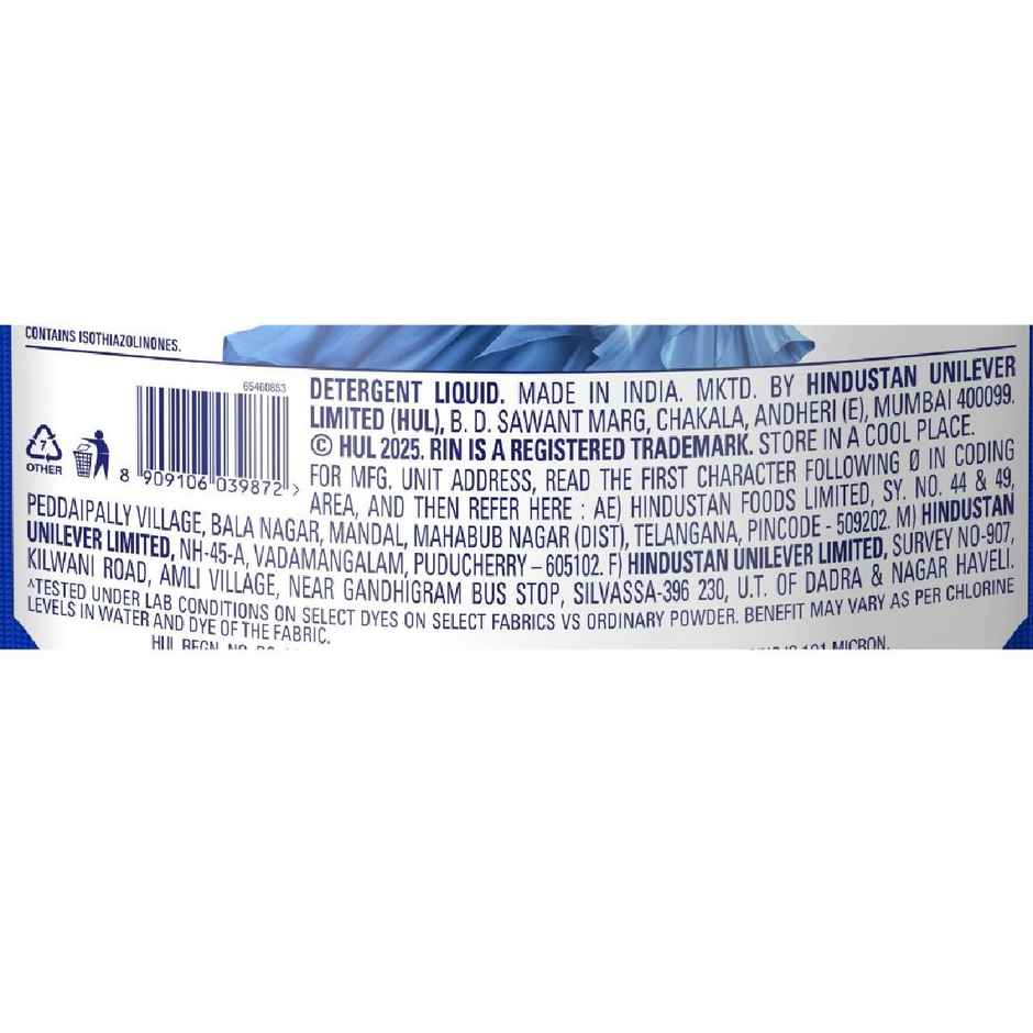 Rin Matic Top Load Detergent Liquid | Pouch