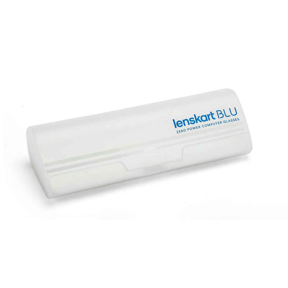 Lenskart Blu Unisex Solid Metal Computer Glasses | Black and Gold - L