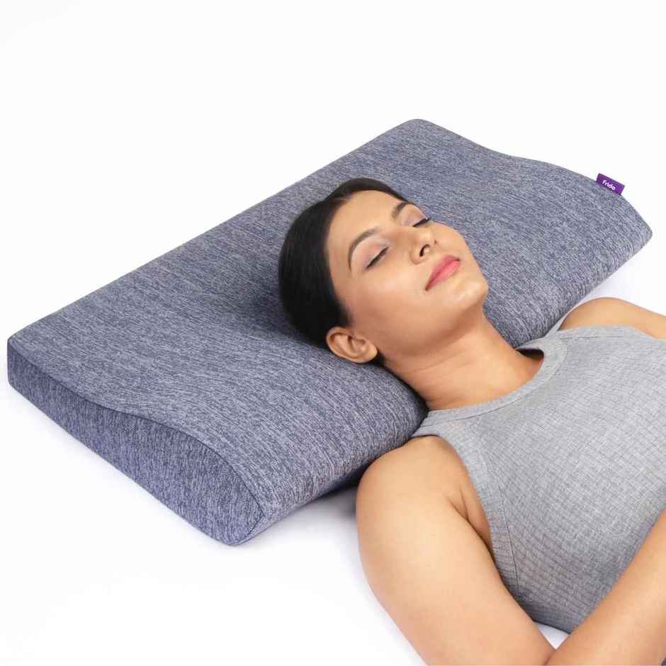 Frido Ultimate Neck Contour Cervical Plus Pillow | Premium Blue | Large