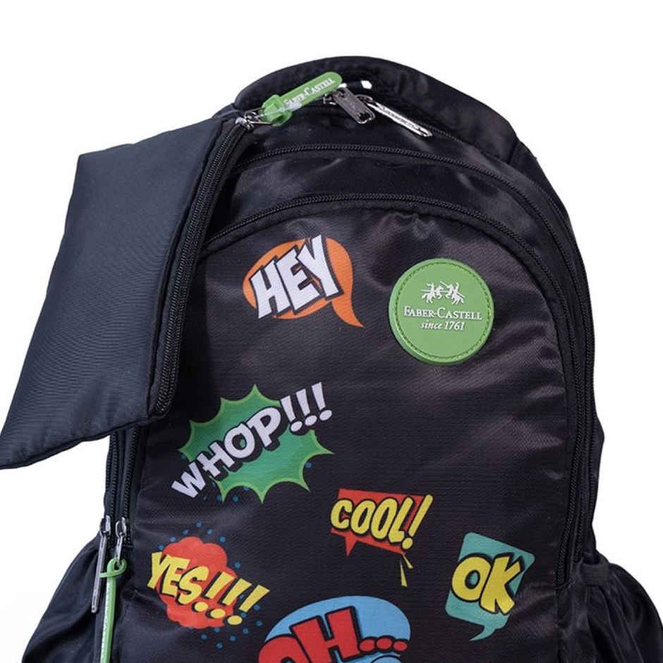 Faber Castell-School Bag- Pp1- Wow - 6Yrs + Black