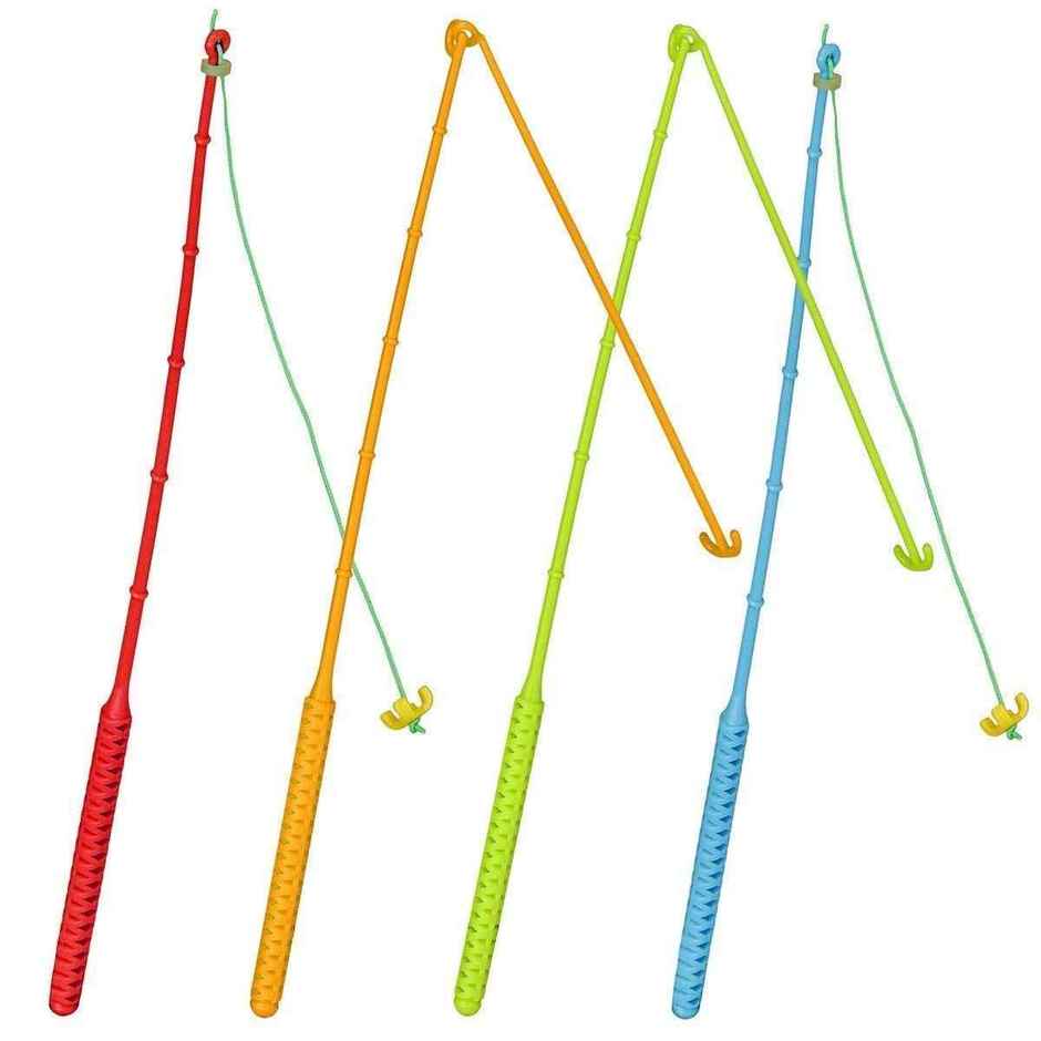 Webby Musical Rotating Tyre Fishing Game Toy with 45 Fishes | Multi-Color