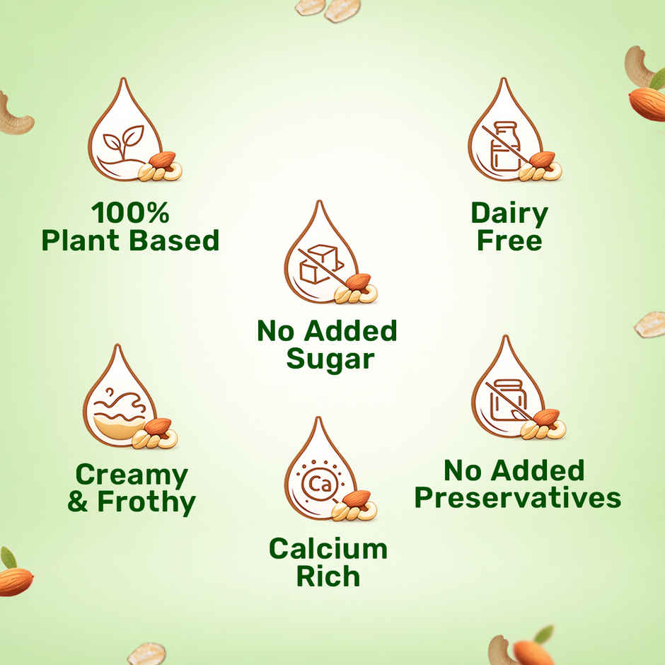 Bagrry's Oats And Nut Drink Vegan No Added Sugar