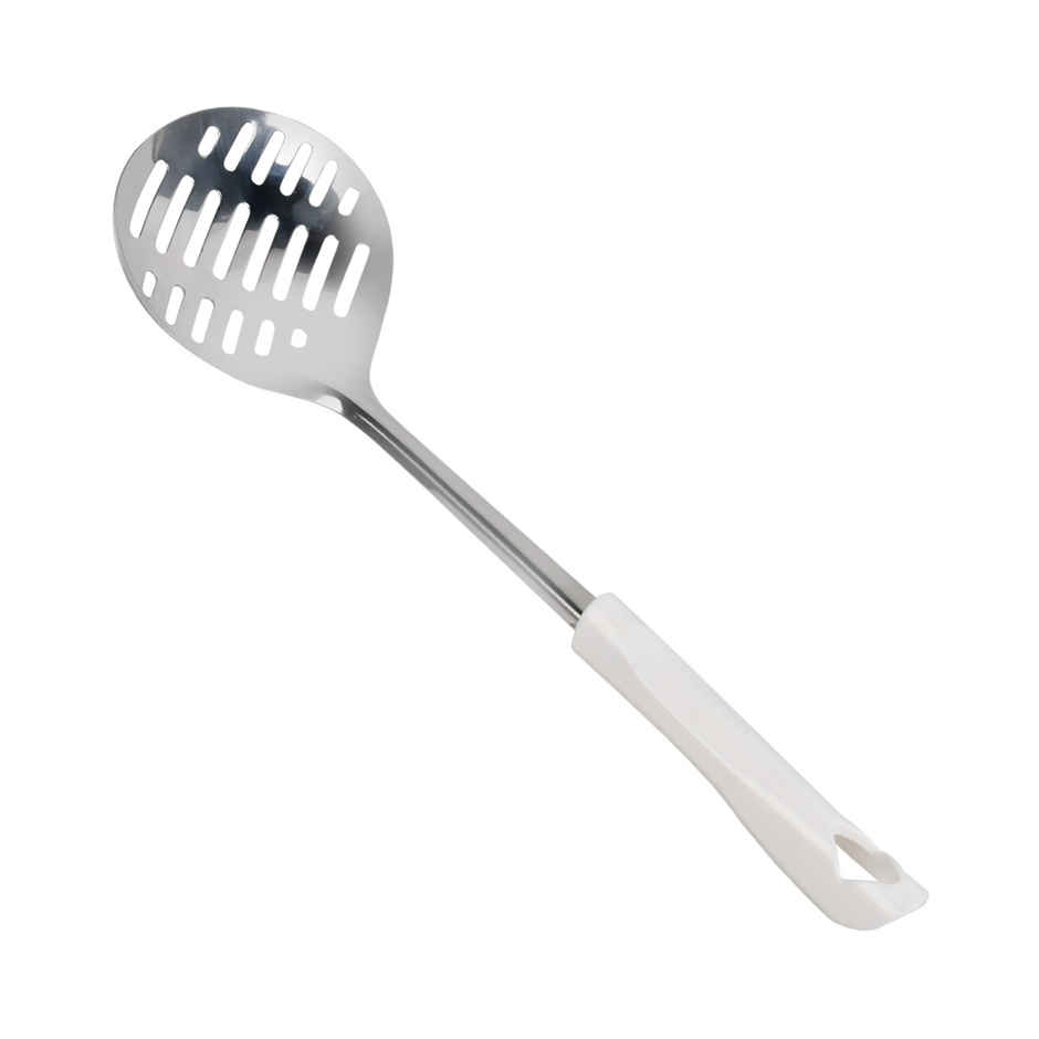Habitat Daimond Specialty Professional Stainless Steel Skimmer | Kitchen Tool |Ergonomic Handle