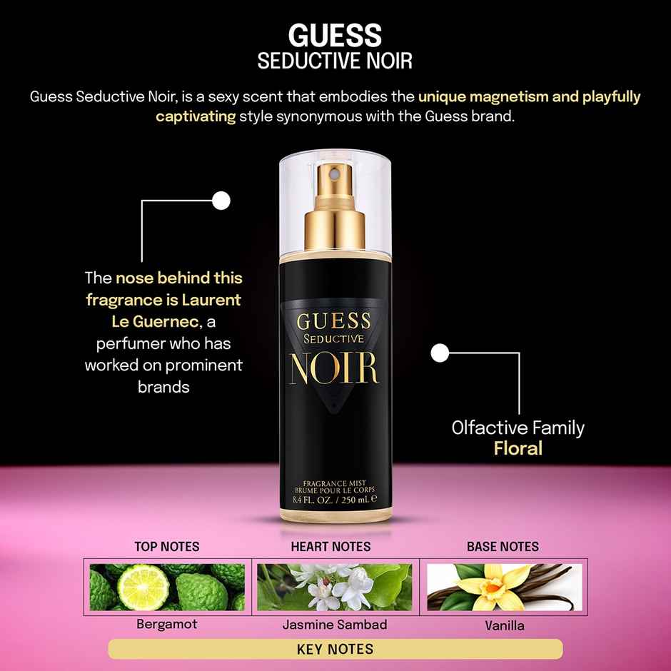 Guess Seductive Noir Body Mist | Everyday Fragrance