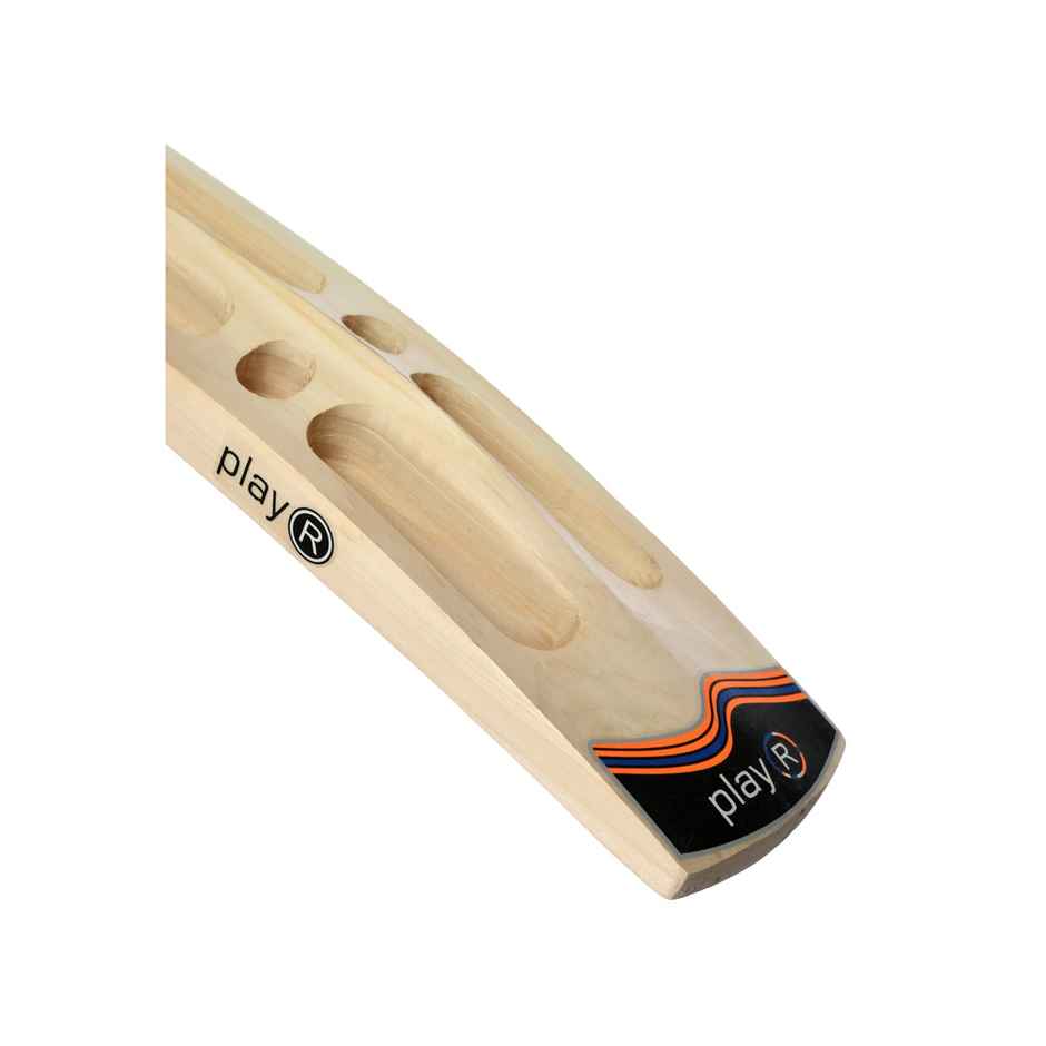 Playr Unisex Adult Cricket Fluid Tennis Kashmir Willow Bat For All Season 5 - Fluorescent Orange