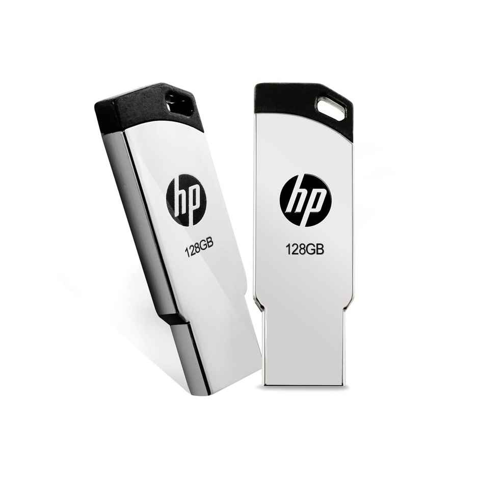 HP V236W 128GB USB 2.0 Pen Drive, Metal Silver