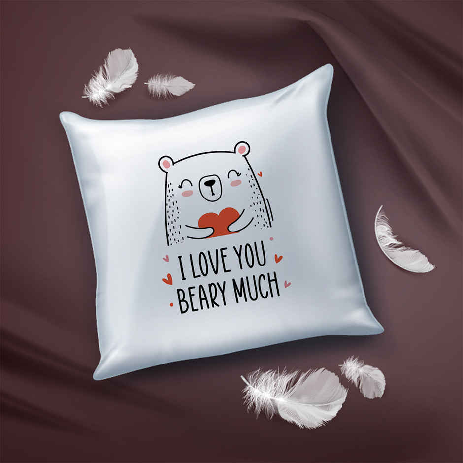 Oye Happy Beary Cute Cushion Cover