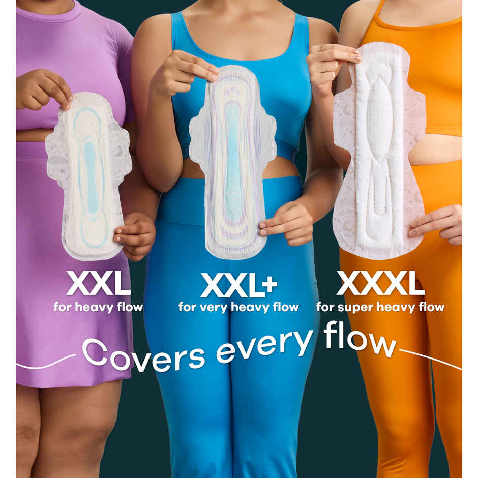 Whisper Bindazzz Nights Sanitary Pads | XXXL | 20 pcs