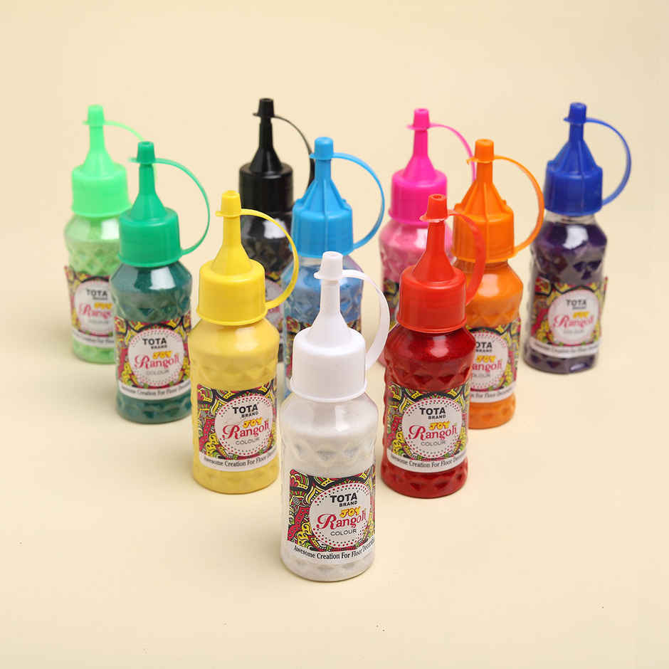 Rangoli Color Bottle | Assorted | Tota