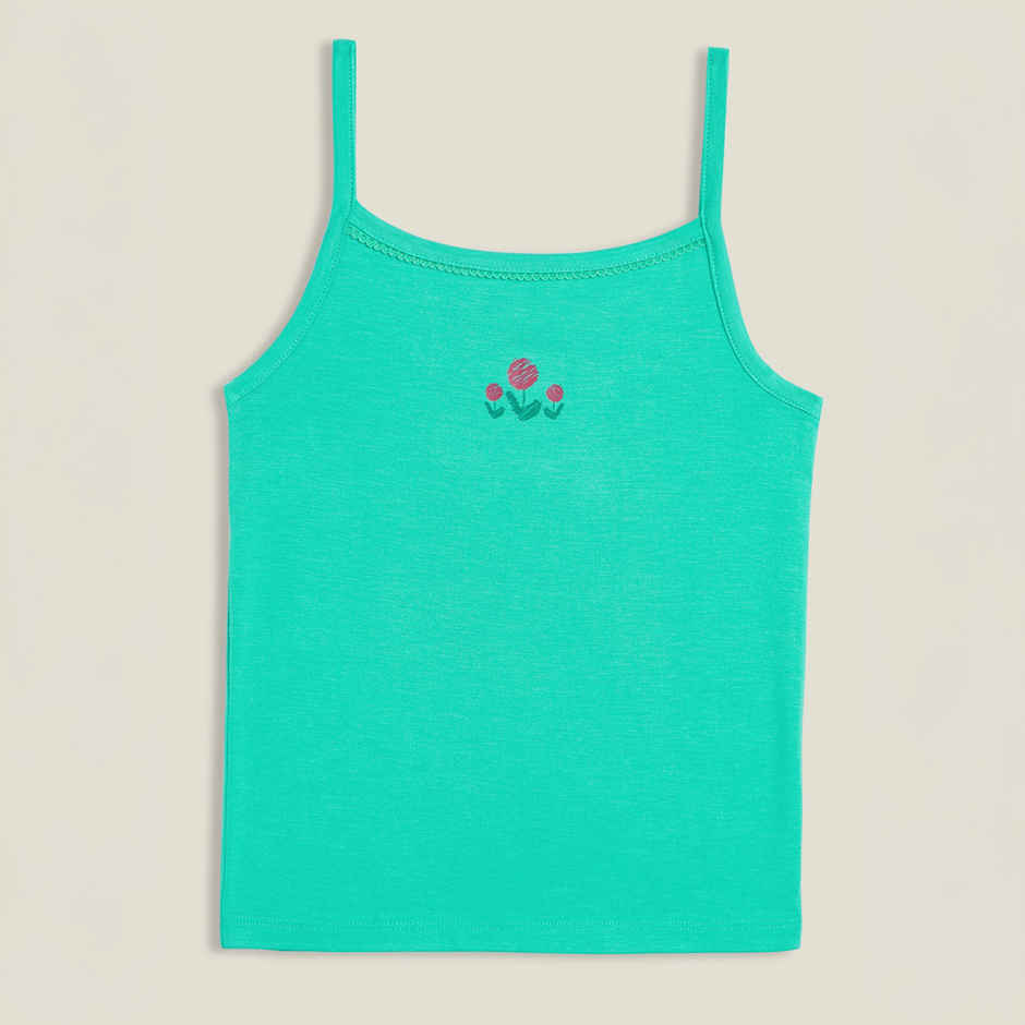 XY Life Slips for Girls, Tencel Modal, Antimicrobial - Dark Pink+Aqua Green | 5-6Y| Pack Of 2