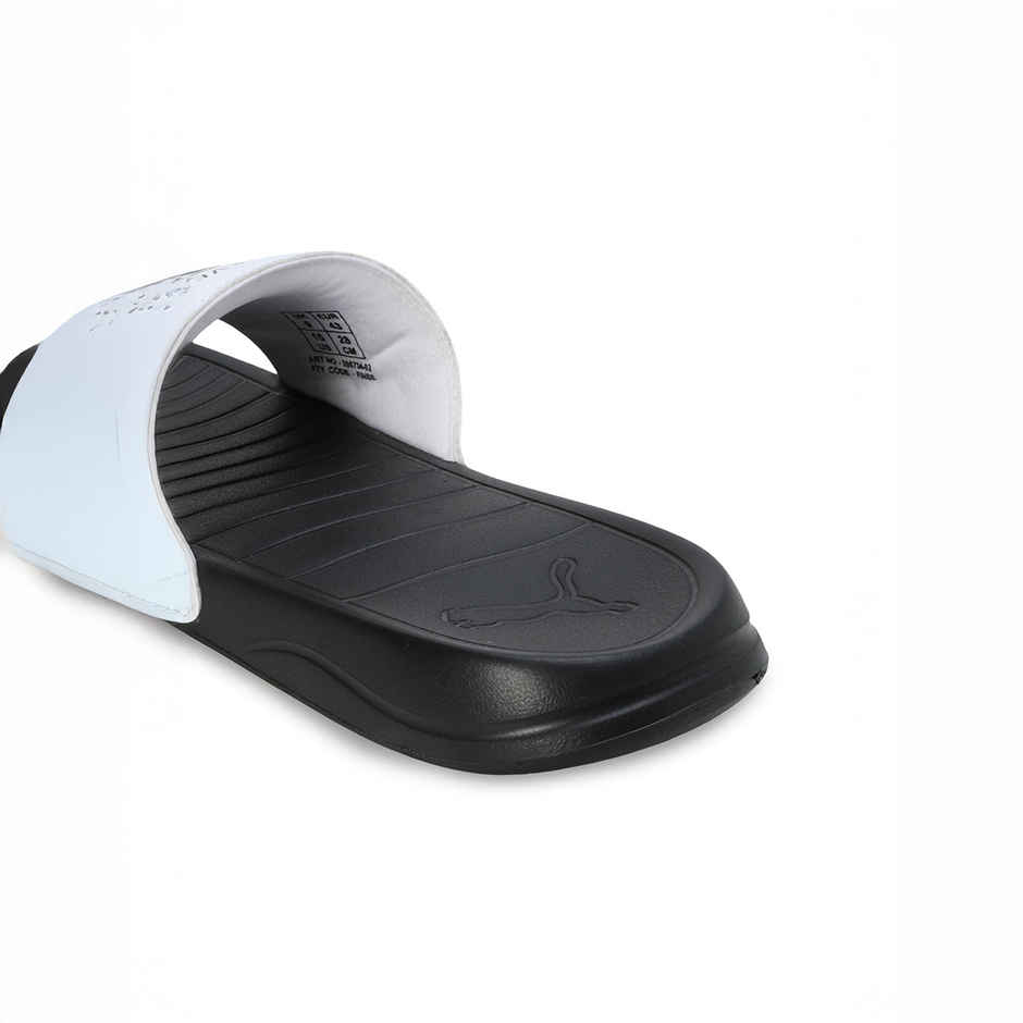 Puma Men's Xerxes Slides | Black and White - UK 6