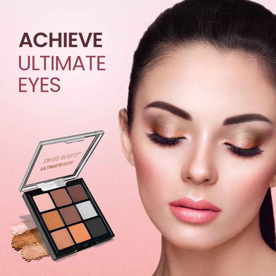 Swiss Beauty Ultimate 9 Pigmented Colors Eyeshadow Palette - Shade 05