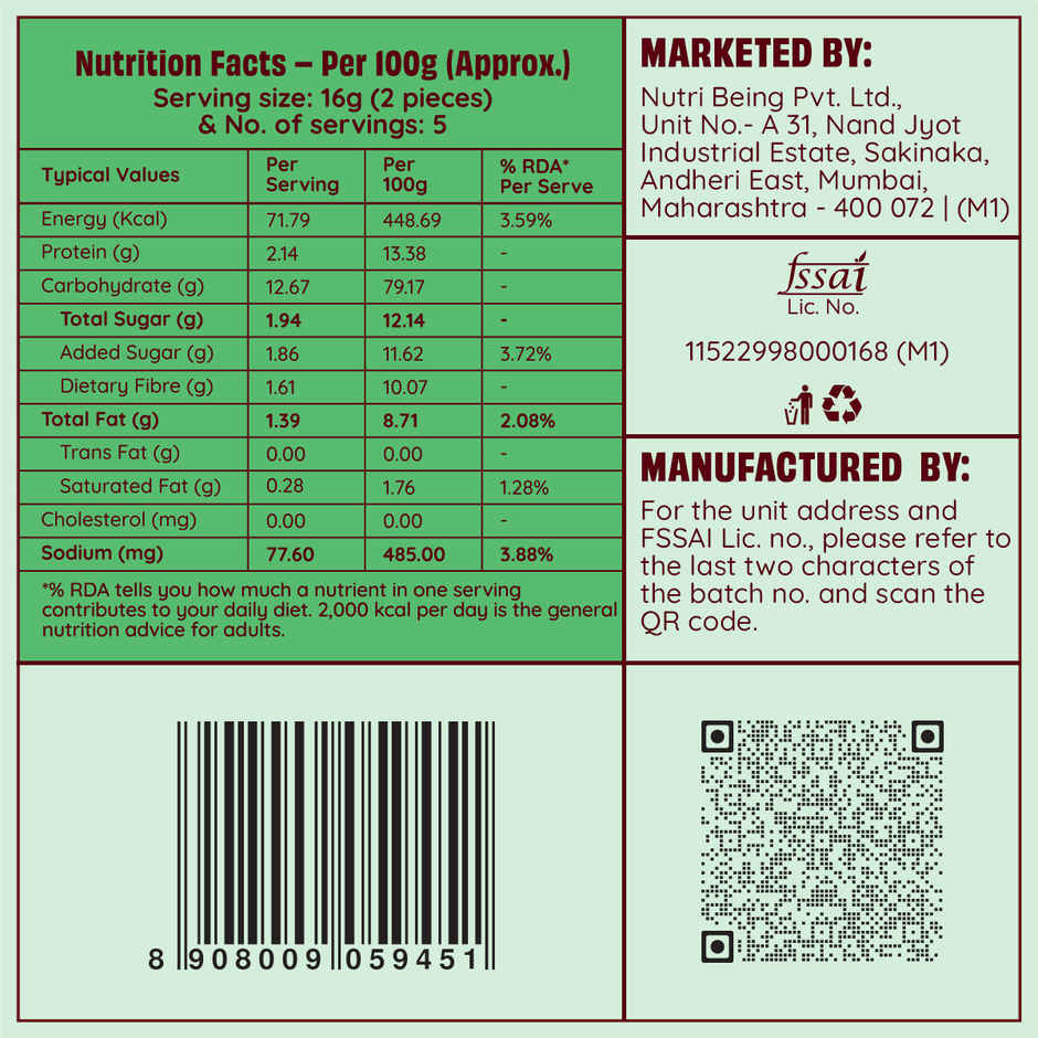The Health Factory Zero Maida Rusk - Royal Elaichi Combo